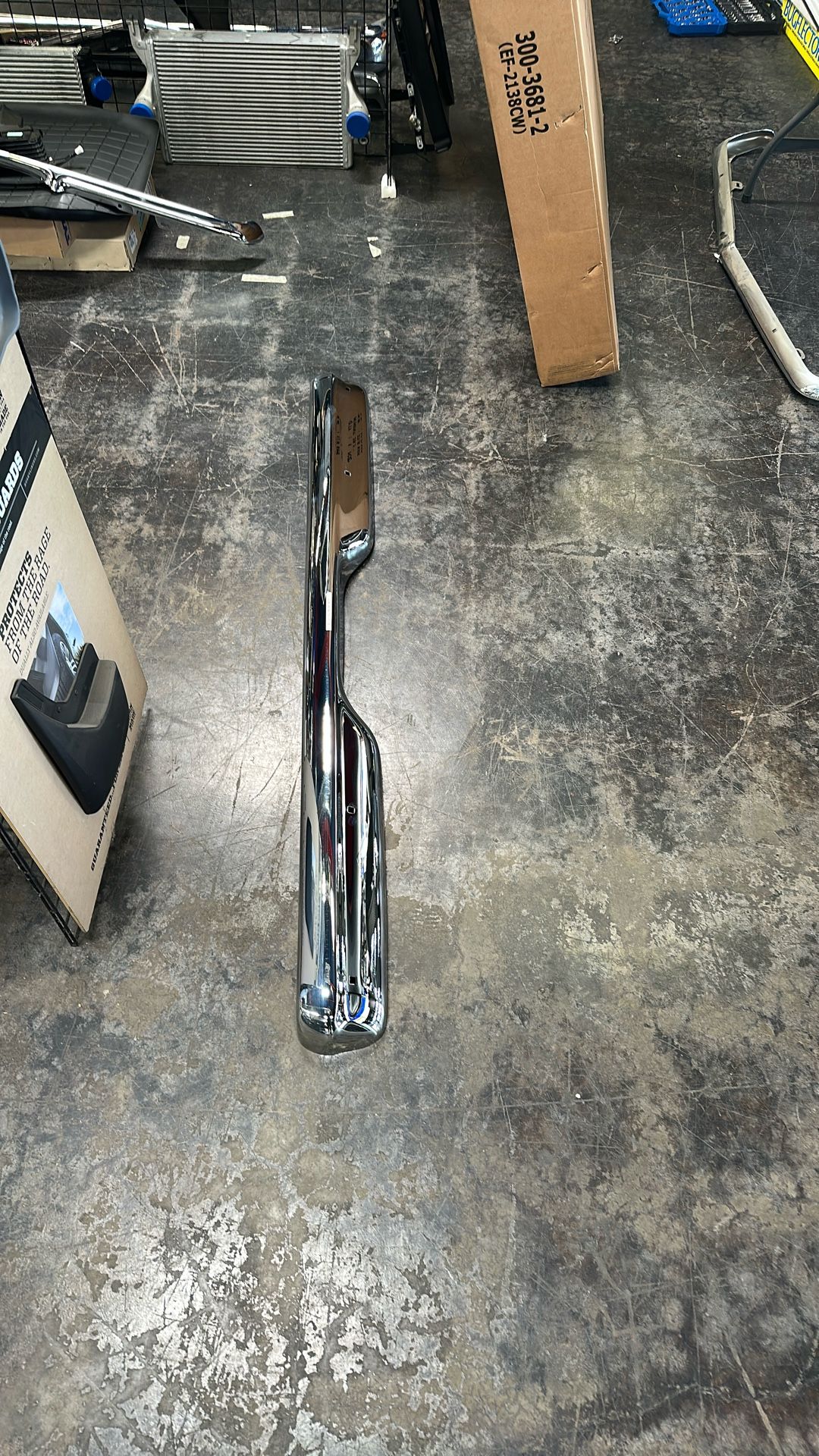 60-62 Chevy pick up truck rear bumper, chrome Chevrolet truck rear bumper chrome