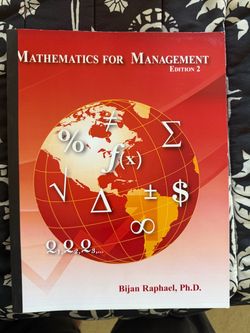 Mathematics for Management – Edition 2 Textbook
