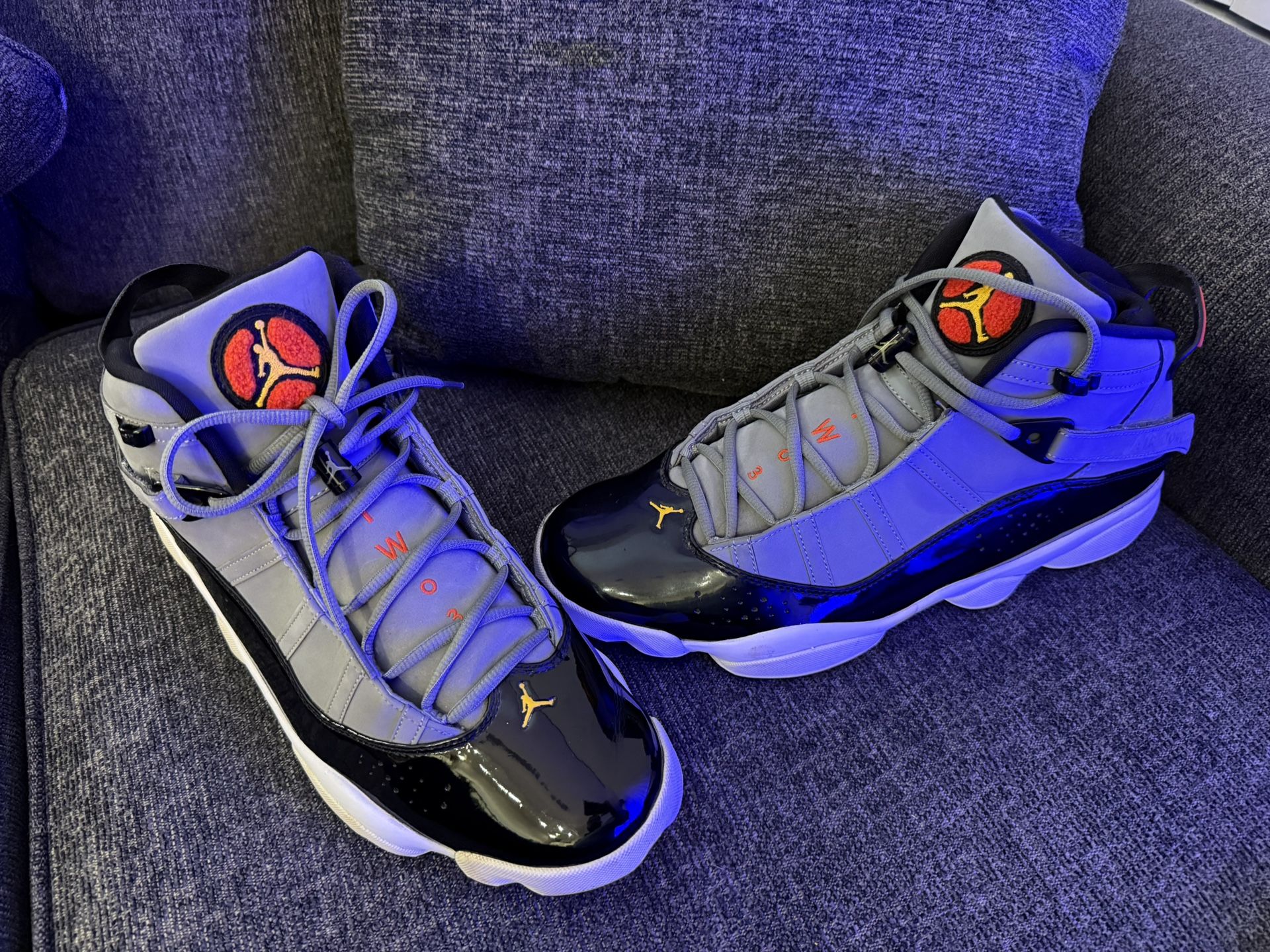 Nike Air Jordan 6 Rings Smoke Grey Gold Bred