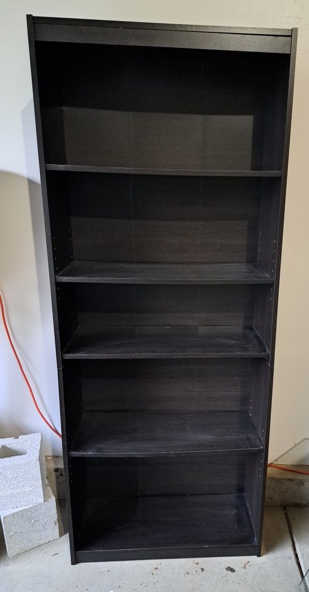 Tall Wooden Bookshelf