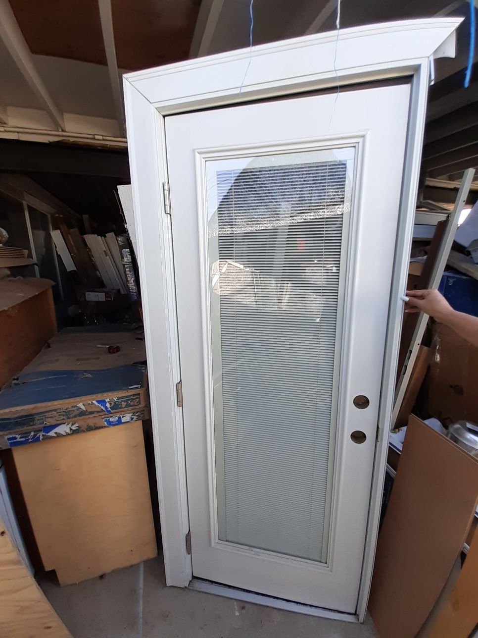 Exterior door fiberglass 30x80 swing out to the left for Sale in San