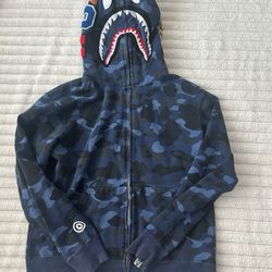 Navy Blue BAPE Hoodie 