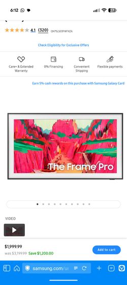 Samsung The Frame PRO TV 75"
