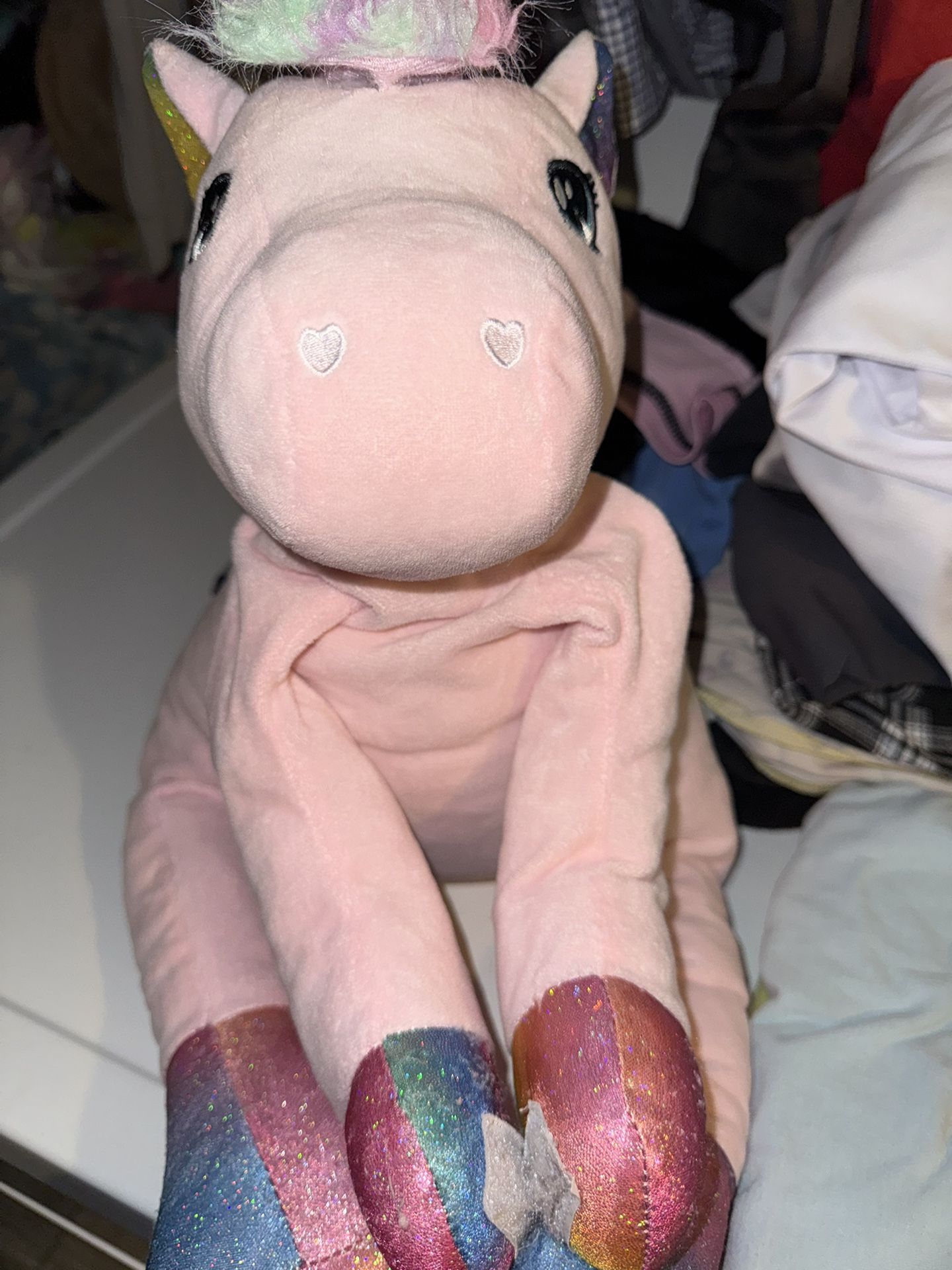 Pink Hugging Unicorn Plushie