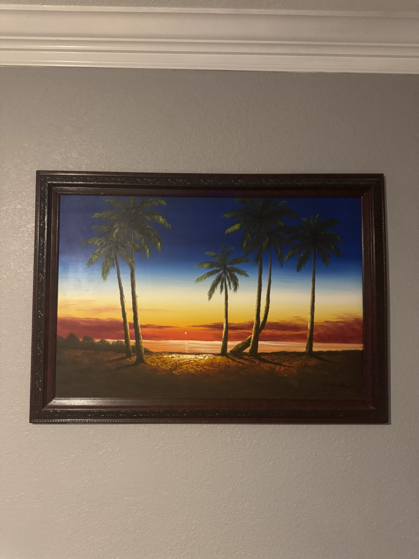 Wood Framed Oil Painting