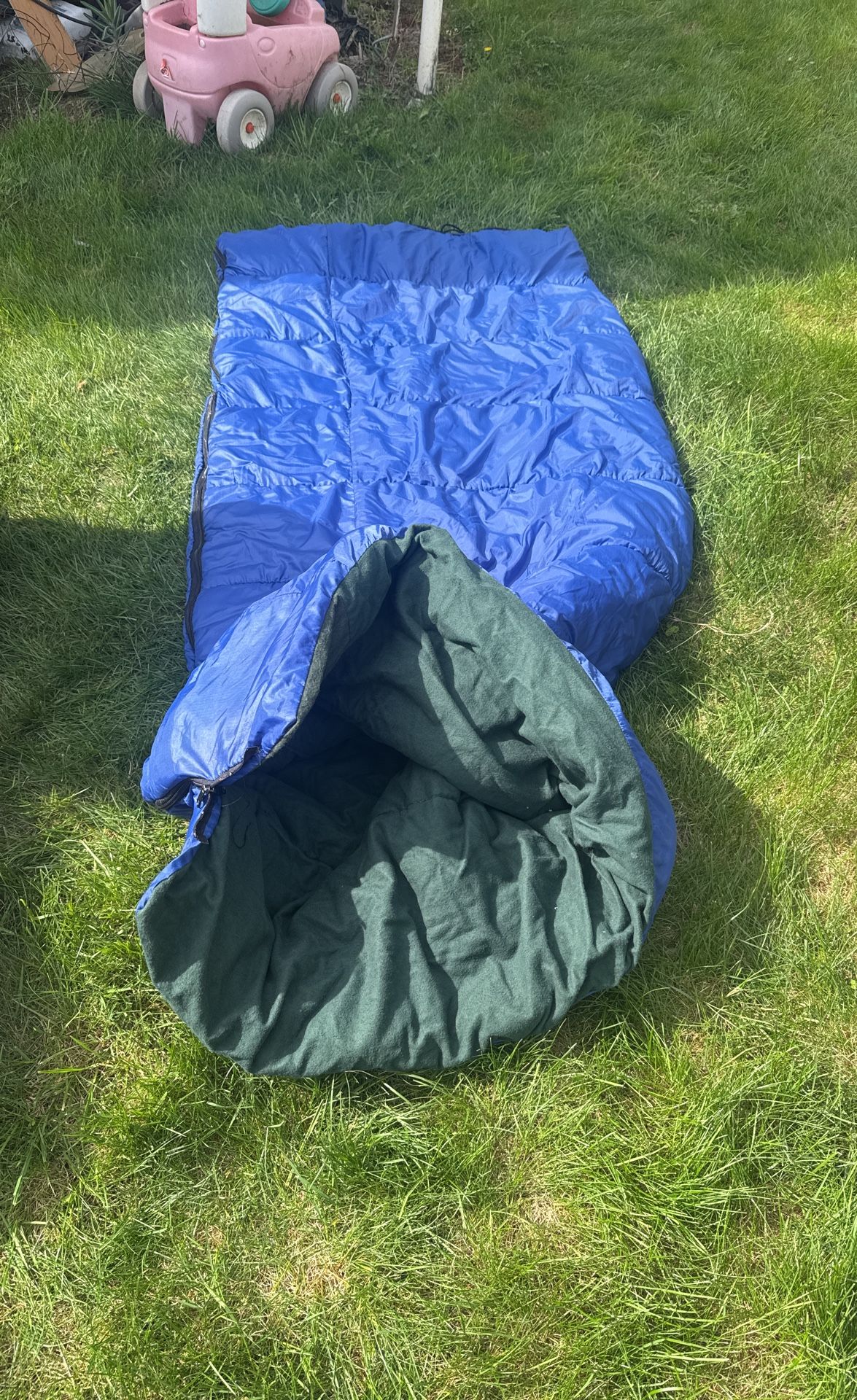 Adult Camping Sleeping Bag Blue Color 
