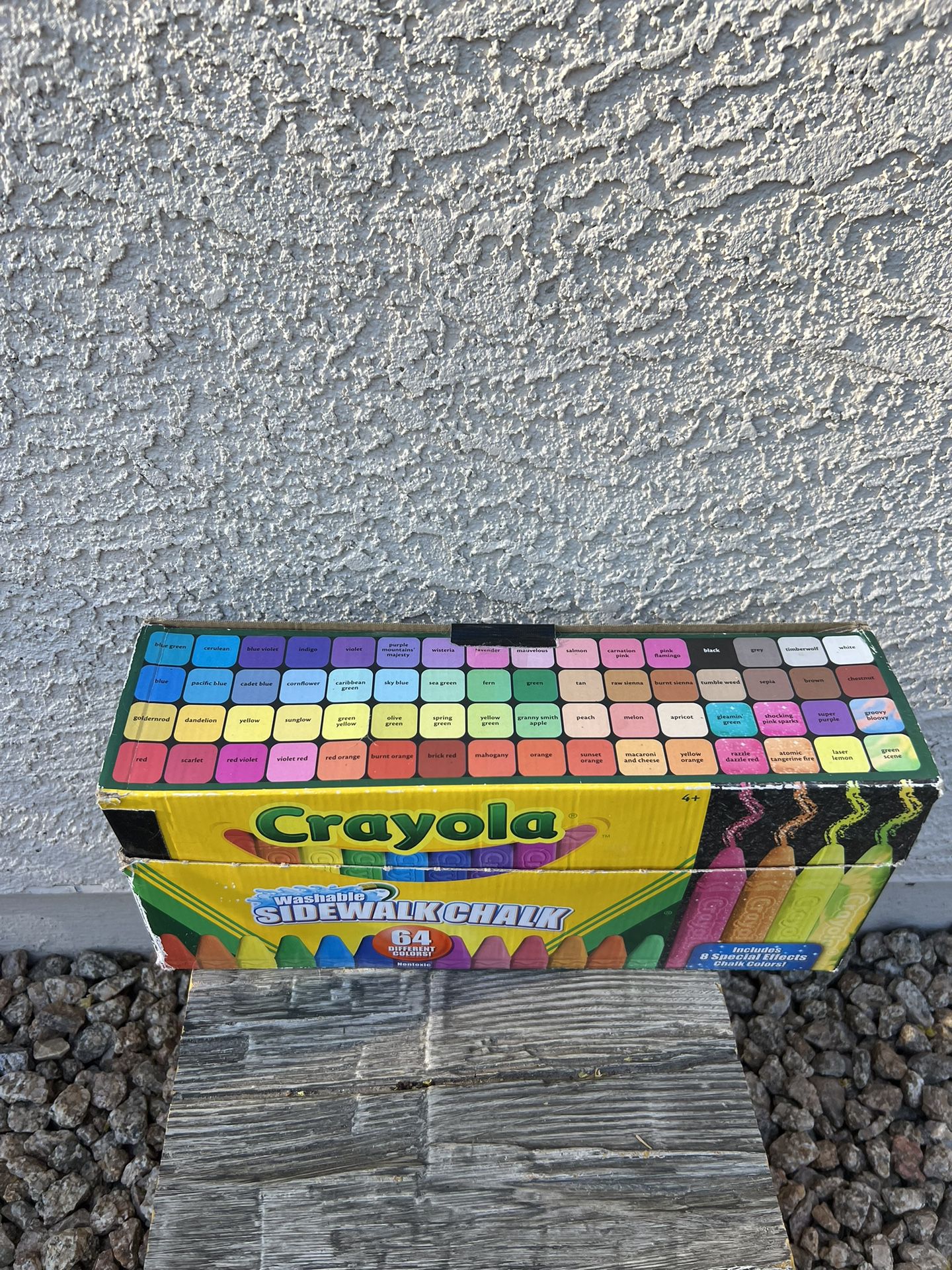 Crayola Washable Sidewalk Chalk, 64 Different Colors-  NONTOXIC 