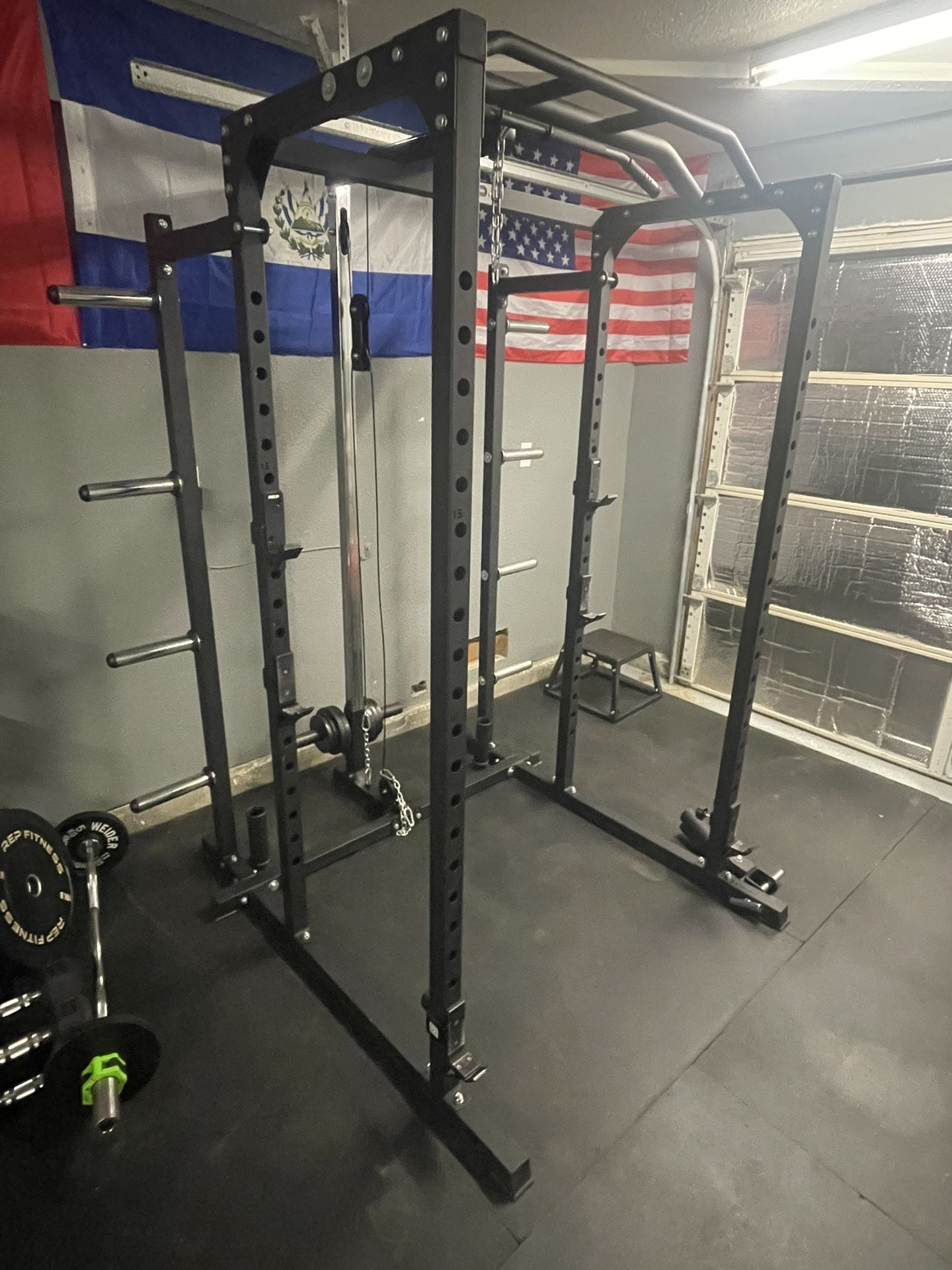Rep Fitness PR-1100 Power Rack + Attachments In Great Condition!
