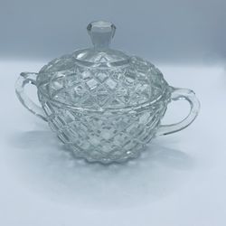 Waffle Cut Sugar Bowl