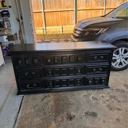 Heavy Wooden Dresser