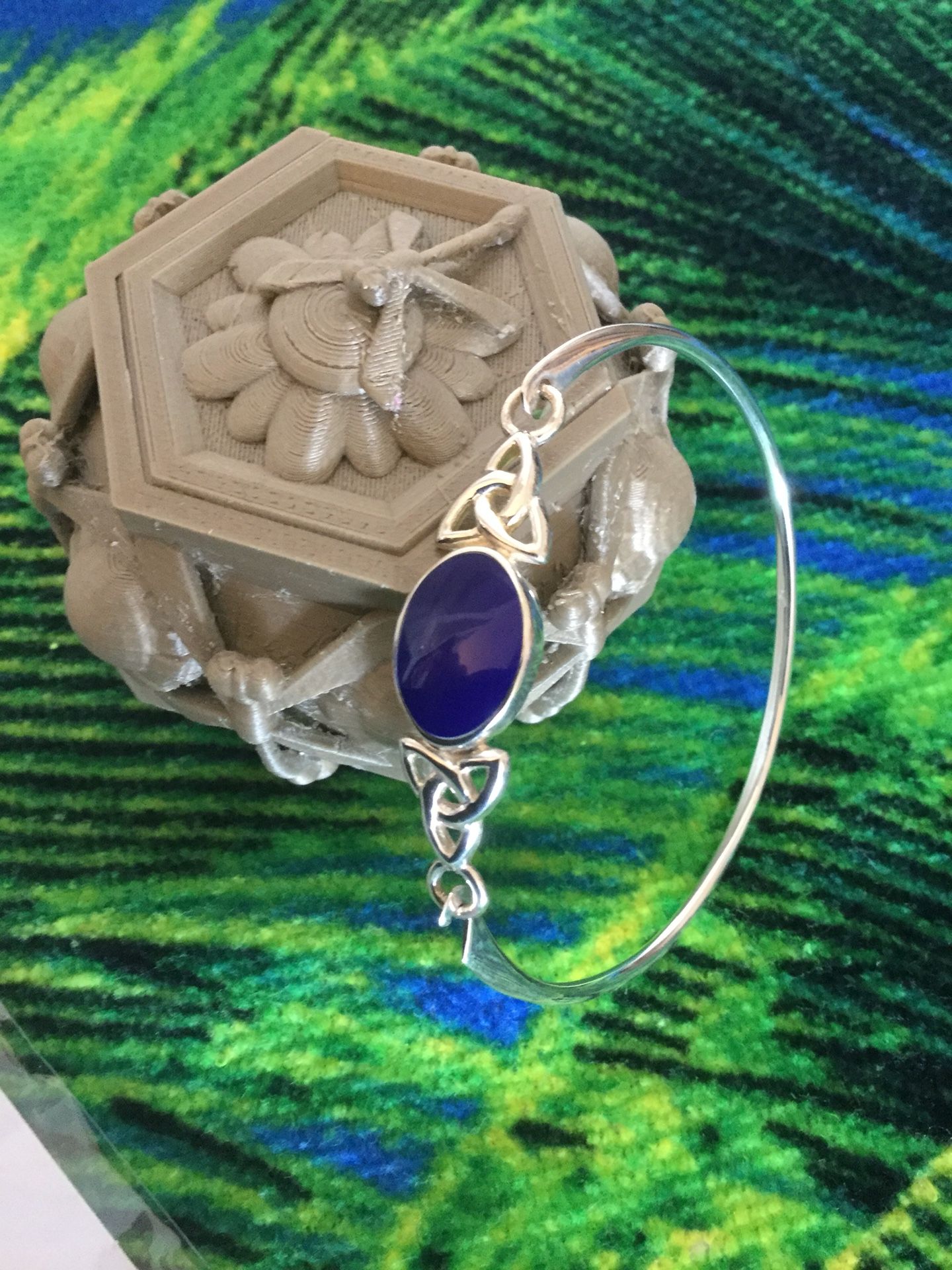 Long Silver butterfly earrings $20. 🌿🦋🌿 Lapis Gemstone Sterling Silver bracelet $30 💎 🌿🦋🌿💎