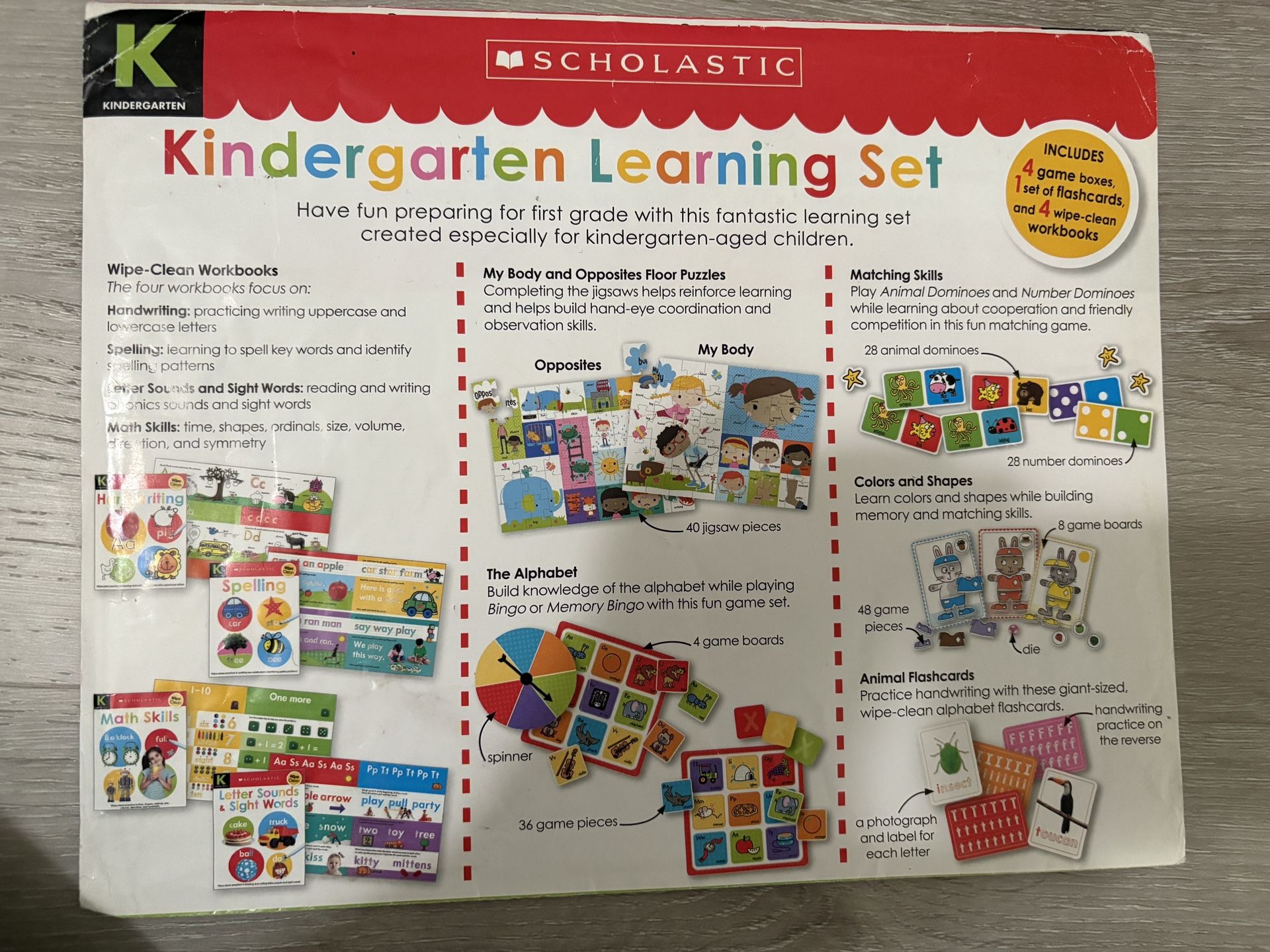 Kindergarten learning set