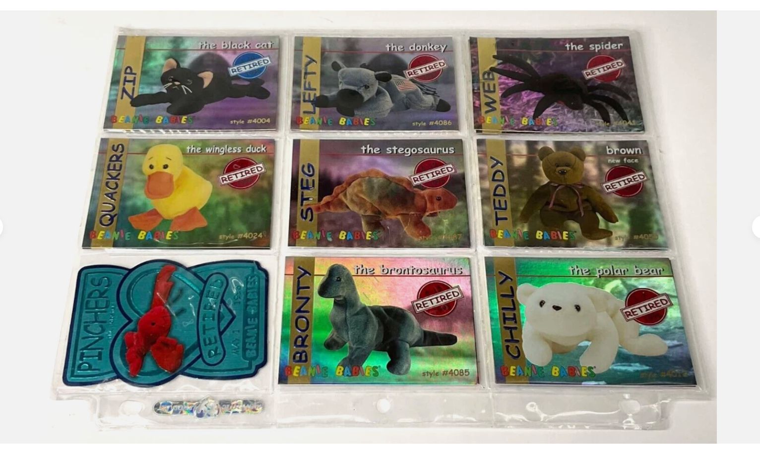 Assorted TY Beanie Babies Trading Cards