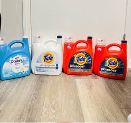 Tide Oxi Boost + Free & Gentle + Downy Cool Cotton Bundle | New Sealed