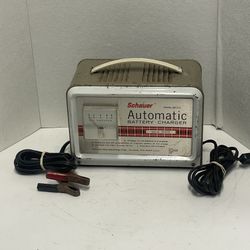 Vintage SCHAUER 6 Amp/12 Volt Solid State Battery Charger Model BR312 - Tested