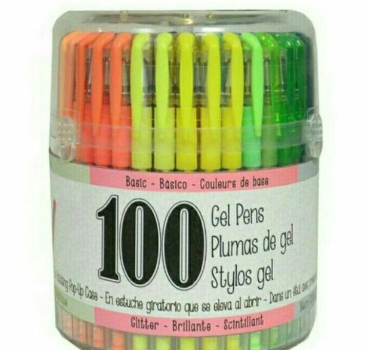 100ct tub of Premium Gel Pens