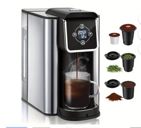 SIFFENE Smart 3-in-1 Single-Serve Coffee Maker – Brews K-Cups, Ground Coffee & Loose Leaf Tea