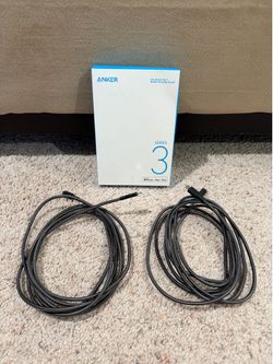 Anker 2pk 10ft braided nylon lightening cable to USB C Charging Cord