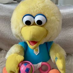 1988 baby busy big bird plush