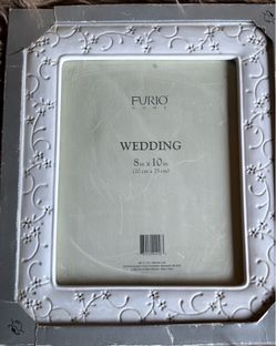 Vintage Ceramic Wedding Picture Frame by Furio Home 1998 New