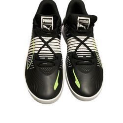 Puma Fusion Nitro Adults Size 10.5 color black/green-glare