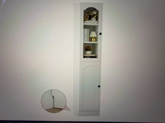 Brand new tall narrow storage cupboard 11.8” wide