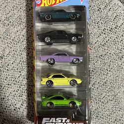 Hot Wheels 5pk Fast & Furious 