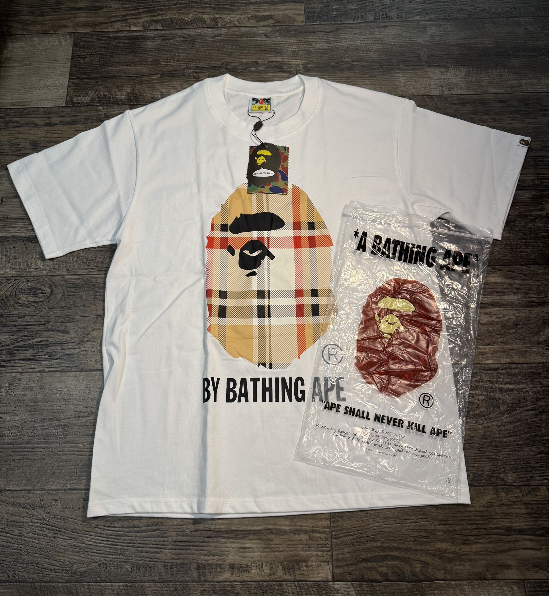 BAPE A Bathing Ape Check by Bathing Tee