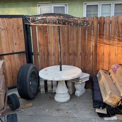 Concrete Patio Set