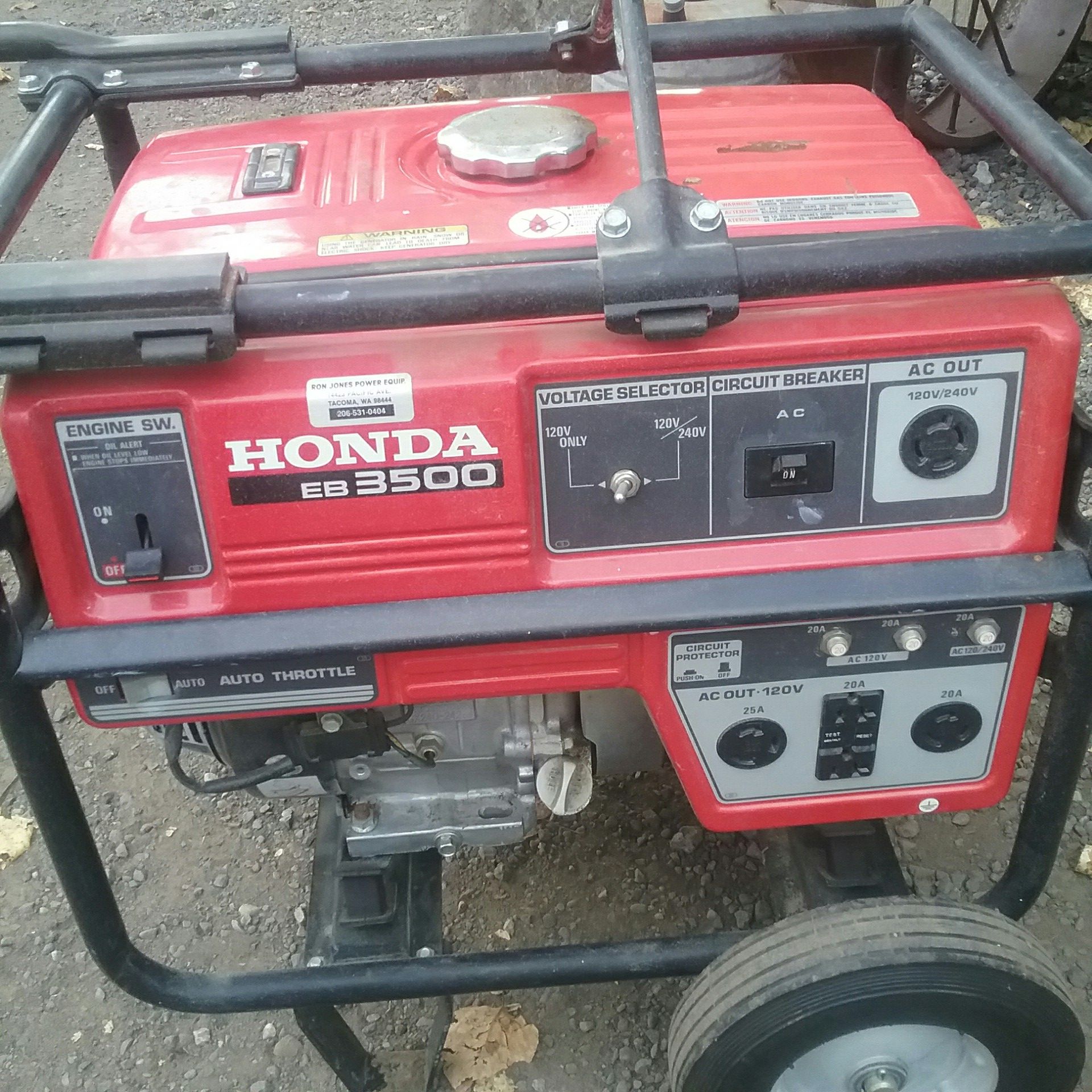 Honda commercial EB 3500 x generator