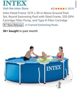 INTEX 10 ft pool