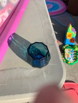 10 small votive cable holders in dark blue