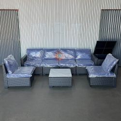 8pc Outdoor Sectional Patio Furniture Set