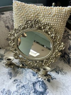 Vintage Mirror Candle Sconce