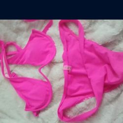Hot Pink Two piece Bikini Bathing Suit New