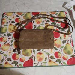 Embossed Leather Purse Bueno Brand