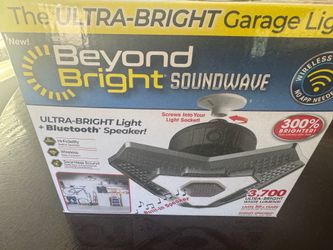 BNIB- As seen in tv beyond bright light with music 🎶 features for garage , bathroom wherever