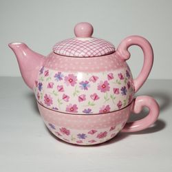 Ganz Tea For One Pink Floral