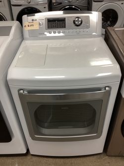 LG 7.3 cu.ft. Reversible Side Swing Door Steam Cycle Electric Dryer