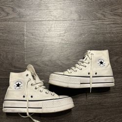 White Platform Converse
