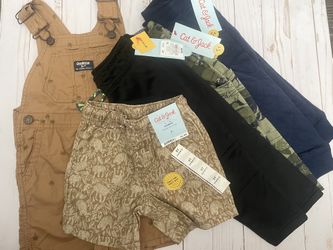 2t Toddler Boy Pants Shorts Overalls Bundle 