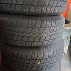 Set Of 4 LT245/70R/17 Tires + Rims