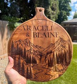 Personalized  Wilderness Cutting Board