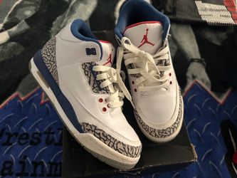 Jordan 3 true blue size 5.5y