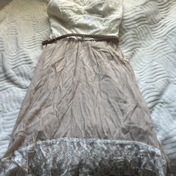 Long Beige Dress