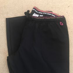 Heart & Soul Black Scrub pant petite med