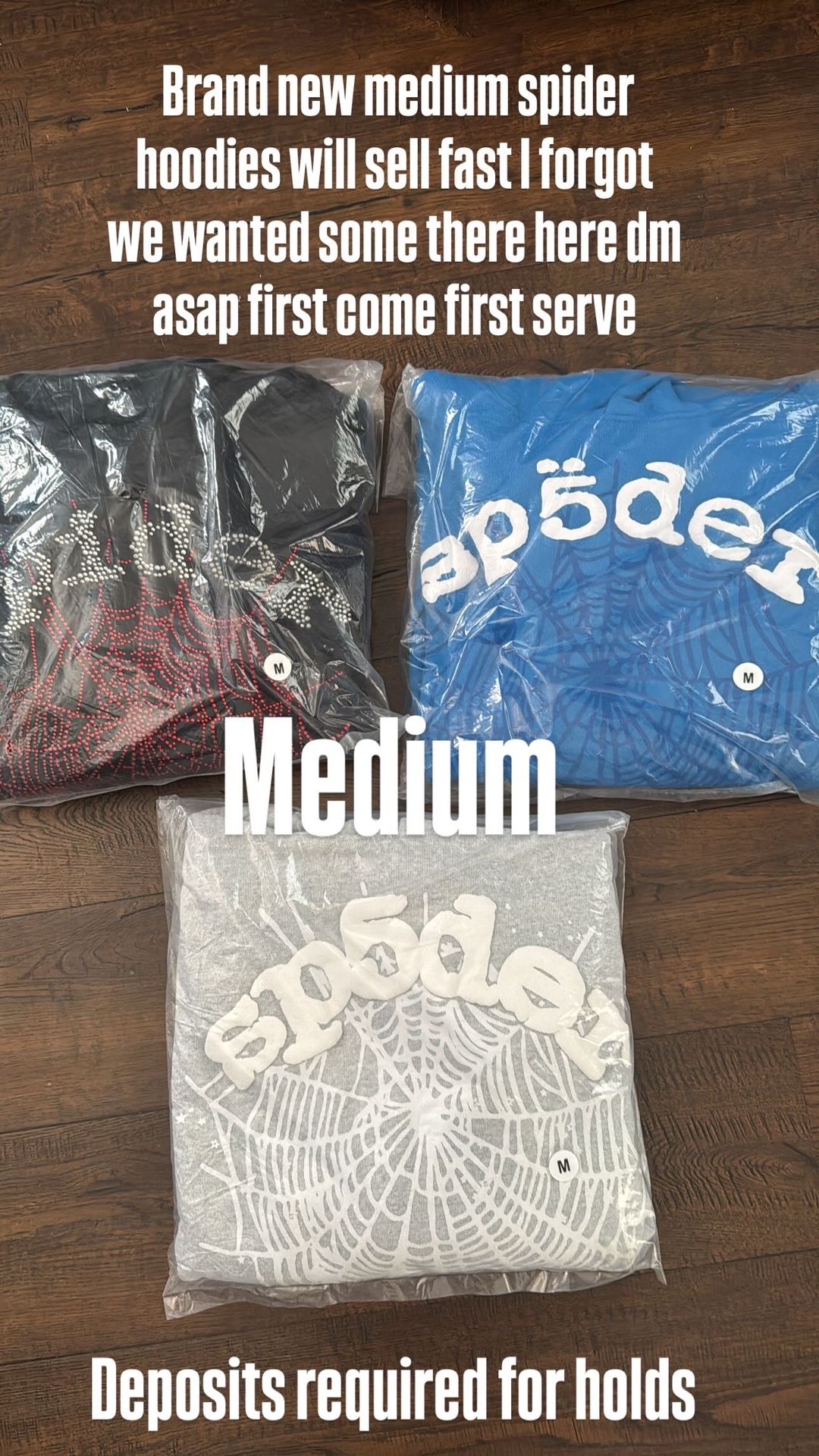 Spider Hoodies Brand New