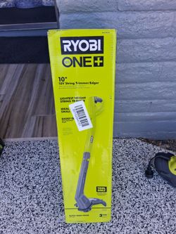WEED EATER RYOBI 18V BATTERY AND CHARGER INCLUDED