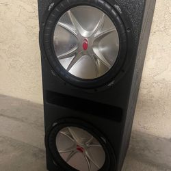 12 inch kickers competition speakers with box.