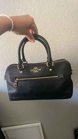 Coach Black Leather Satchel Handbag